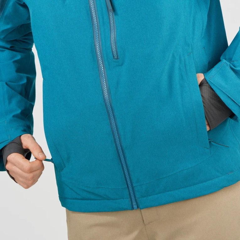 Salomon Untracked Insulated Men's Ski Jackets Turquoise | CA 34E70